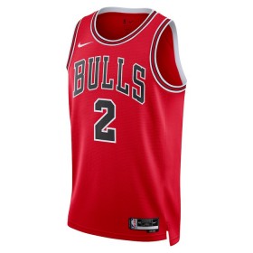 NBA Mænd Trøje Chicago Bulls Lonzo Ball 2 2022-23 Nike Icon Edition Rød Swingman